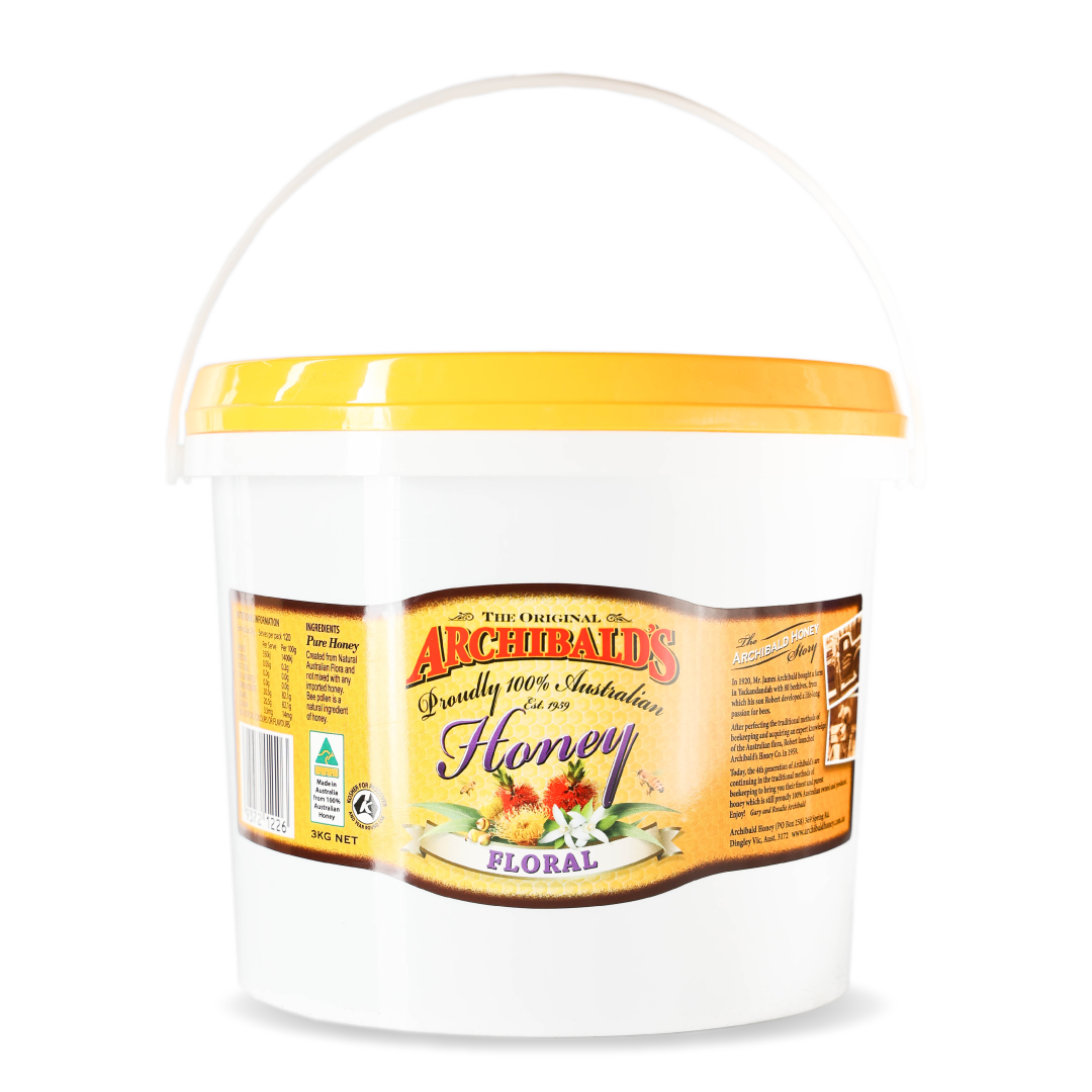 Achibald's Honey 3kg Bluetop Floral honey