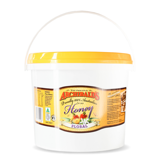 Achibald's Honey 3kg Bluetop Floral honey