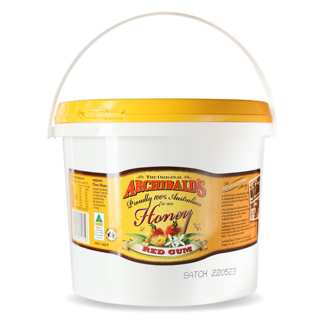 Achibald's Honey 3kg Red Gum honey