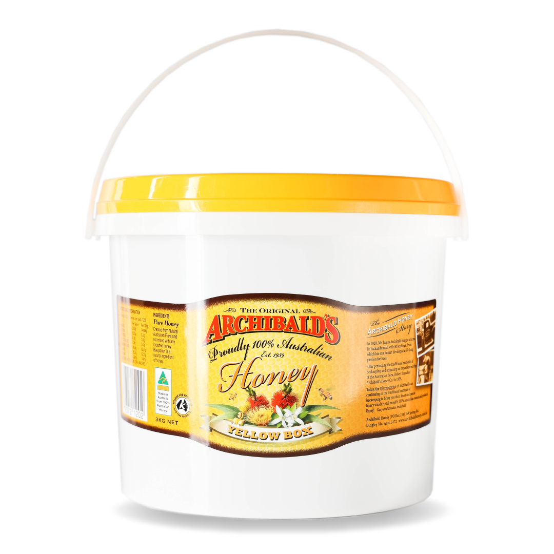 Achibald's Honey 3kg Yellow Box honey
